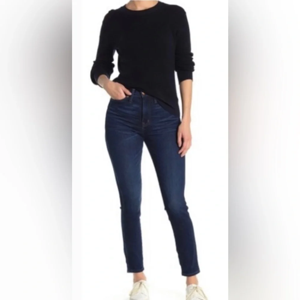 Madewell Dark Wash 10” High Rise Skinny Jeans